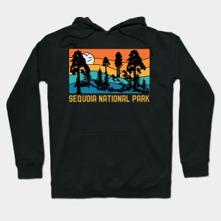 Vintage Sequoia National Park Souvenir Retro Sequoia Tree Hoodie